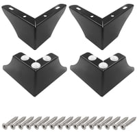 Xusx111 - 4Pcs 8Cm/3 Pulgadas Modernas De Muebles De Metal Patas Del Gabinete Del Sofá Con Tornillos De Montaje - Juego De Patas De Reemplazo De Bricolaje Para Muebles Patas Del Gabinete Del Pie Del S
