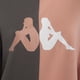 thumbnail image 3 of Poleron De Mujer Kappa Oversize Split Gris Naranjo, 3 of 5
