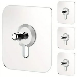 Miabu - Colgador Tornilllo Adhesivo Pared X 4