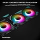 thumbnail image 5 of Ventiladores de refrigeración Phanteks M25-140 Gen2 Triple Pack 140 mm ARGB negros, 5 of 8