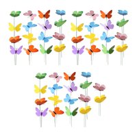 Ioensy - 50 Piezas De Estacas De Mariposas Para Jardín, Ramo De Mariposas De Granja, Decoraciones Para Exteriores, 12 Cm