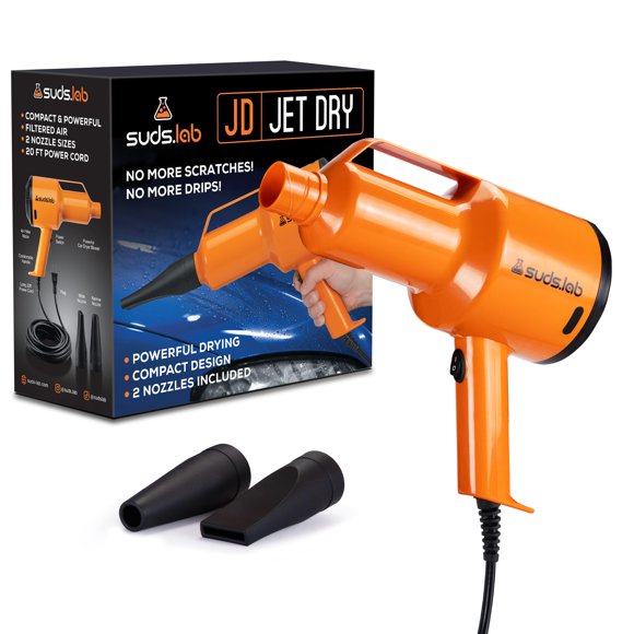 Secadora de coches Suds Lab JD Jet Dry de 1,5 HP con 2 boquillas
