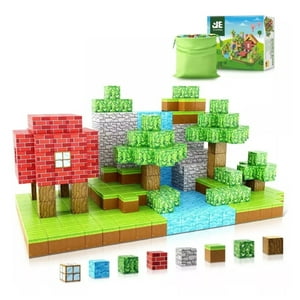 Génerico - Bloques Armables Magnéticos De Minecraft - Juego De 28 Piezas