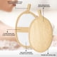 thumbnail image 5 of Esponja de lufa natural, paquete de 2, exfoliante corporal 100 % natural para ducha, almohadilla de lufa exfoliante para mujeres y hombres, perfecta para ducha, baño y spa., 5 of 7