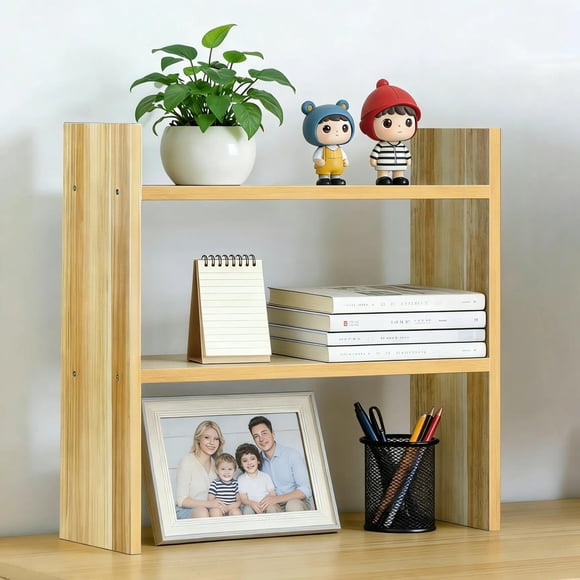 Estante organizador de escritorio de madera Mobpqable 42 cm – 1,8 kg