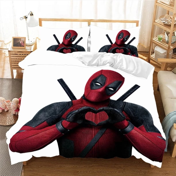 Marvel Spiderman Bed Cover Set,Duvet Bed Linen,3d Boys Adult Bedding Set,3-Piece1Bed Cover,King Size Bed Sheets
