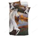 thumbnail image 1 of White Horse Quilt Duvet Cover Set Double Home Textiles Super Queen3-Piece Bedding Set, 1 of 5