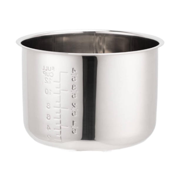 Olla interior para olla arrocera, revestimiento de repuesto para olla a presión, multiusos, fácil de limpiar, recipiente interior portátil redondo res L
