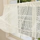 thumbnail image 3 of Rústico ganchillo cortina Valance para cocina baño granja encaje cortina niveles para decoración de café habitación divisor varilla bolsillo hueco cortinas cortas para armario puerta 1 panel, 3 of 3