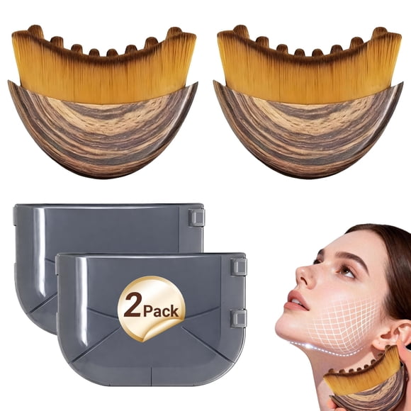 Cepillo facial masajeador de drenaje linfático, paquete de 2 unidades, Sutrtcosg