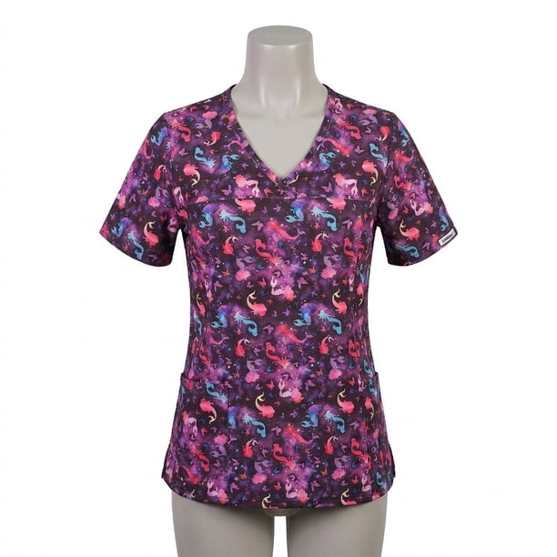 Delantal Mujer elasticado estampado- 2421