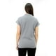 thumbnail image 4 of Polera Pique Quebec Manga Corta Gris Mujer, 4 of 6