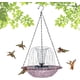 thumbnail image 1 of Baño pájaros solar colgante doble capa atrae colibríes exterior jardín, 1 of 8