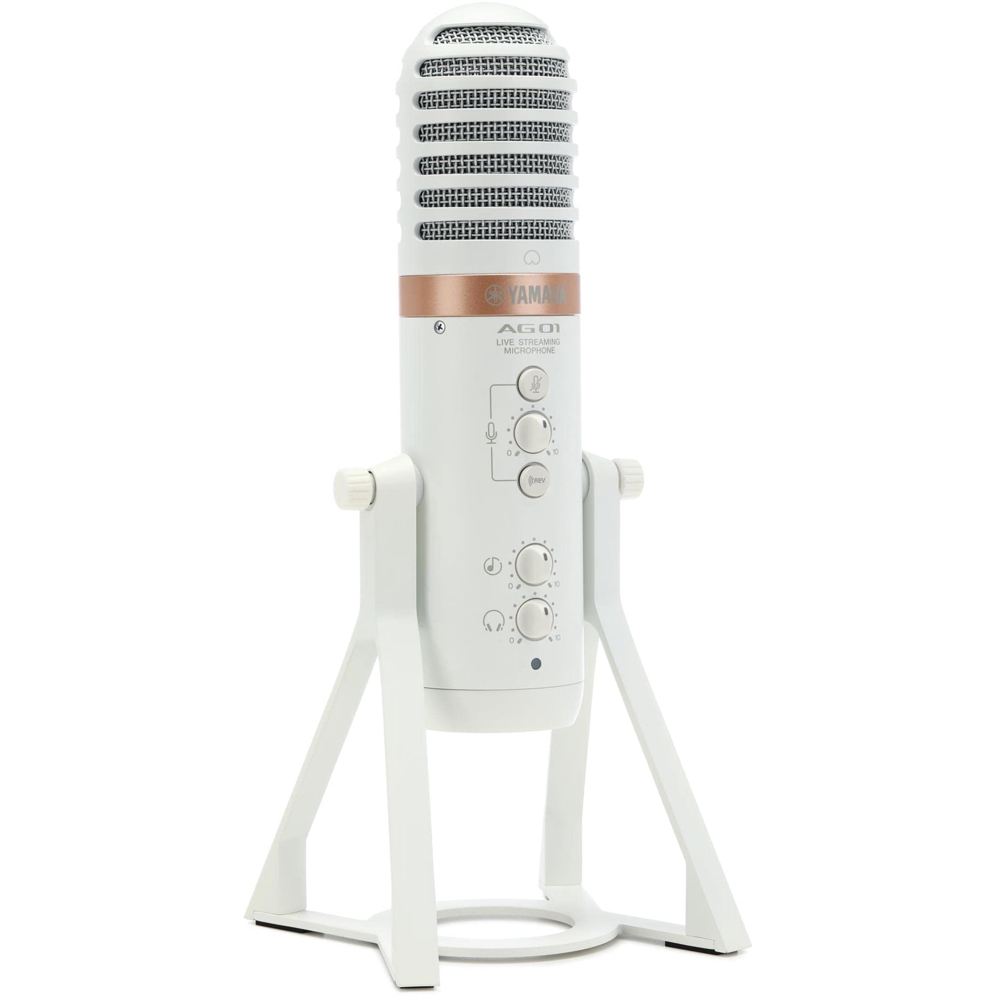 Micrófono Usb Yamaha Ag01 Blanco Con Mezclador Y Paquete De Software