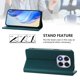 thumbnail image 3 of Funda Billetera con Soporte para Xiaomi Redmi Note 14 Pro Plus 5G Bloqueo RFID Plegable Verde oscuro, 3 of 6