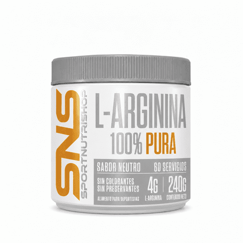L-ARGININA 240GR 60 SERVICIOS SIN SABOR - SPORTNUTRISHOP