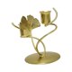 thumbnail image 2 of Candelabro De Hoja, Candelabro Para Bar, Sala De Estar, Decoraciones De Mesa, Dorado, 2 of 5
