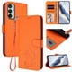 thumbnail image 2 of Carcasa Billetera de Cuero Sintético para Samsung Galaxy M15 5G, Naranja, 2 of 6