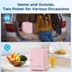 thumbnail image 4 of Refrigerador compacto Antarctic Star 4L/6 latas, rosa, 4 of 7