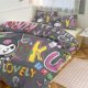 thumbnail image 1 of Kuromi Print Bedding Set Pattern Duvet Cove Set 3 Pieces 1 Quilt Cover And 2 Pillowcases for Women Men Teens, 1 of 5
