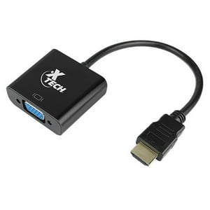 Xtech - Adaptador De Cable De Video Vga (D-Sub) Hdmi Negro Talla Única
