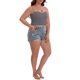 thumbnail image 2 of INSPIRE CHIC Camiseta de Tirantes Ajustables para Mujer con Almohadillas Inalámbricas, Ajuste Ceñido, Escote Corazón, Tanque Invisible Sólido XXL Gris, 2 of 5