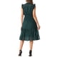 thumbnail image 3 of INSPIRE CHIC Vestido de Mujer de Gasa Sin Mangas con Cintura Fruncida y Estrellas Metálicas Doradas para Fiesta Verde Oscuro Talla L, 3 of 6