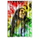 thumbnail image 1 of Cortina de ducha del famoso cantante Bob Marley, juego de cortina de baño con ganchos, tamaño 48 x 72 pulgadas, 1 of 3