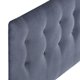 thumbnail image 3 of Respaldo Cama Botone King Felpa Gris, 3 of 4
