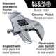 thumbnail image 2 of Llave Klein Tools D86930 reversible de 38 mm con mordaza de 25 cm, 2 of 7