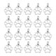thumbnail image 1 of Uxcell Encantos de Huella de Pata de Perro 3mm, 20 Piezas Colgante de Huella de Pata de Gato Perro Lindo Hueco Animal Colgantes de Huella Llaveros para Hacer Joyas de Bricolaje Collar Pulsera, Plata, 1 of 7