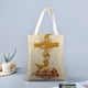 thumbnail image 2 of Cristiano Bolso de tela con estampado de lienzo para mujer, bolsa de compras reutilizable y estética, con cremallera interior, regalo para mujer,40*40cm., 2 of 6