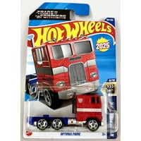 Mattel - Vehículo Fundido Hot Wheels Optimus Prime Rojo Y Azul