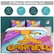 thumbnail image 5 of x359 Garfield Bed Duvet Cover Microfiber Bedding Sets 3D Printed Lightweight 3 Piece Comforter Sets, 1 Duvet Cover And 2 Pillow Shams for Kids Boys Girls 90"x90" jn359, 5 of 5