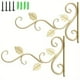 thumbnail image 1 of 2pcs Hanging Plant Bracket 12in Metal Wrought Iron Planter Hooks Wall Mounted Decorative Hanger Hook For Hanging Indoor Outdoor Planter Flower Pot Bird Feeder Wind Chime Lanterns (Golden), 1 of 2
