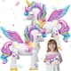 thumbnail image 1 of Gretion 2 globos de unicornio de aluminio, 66 cm, autoportantes, 1 of 9