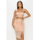 thumbnail image 1 of Conjunto de Top de Tirantes con Tachuelas y Minifalda con Abertura, 1 of 6