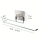 thumbnail image 3 of 1pc, Household Toilet Paper Towel Rack Holder, Stainless Steel Punch Free Kitchen Plastic Wrap Holder, Hanging Rack Wall Mount, 3 of 4
