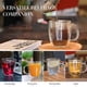 thumbnail image 4 of Tazas de café YUNCANG de doble pared, 470 ml, vidrio transparente, paquete de 4, 4 of 7