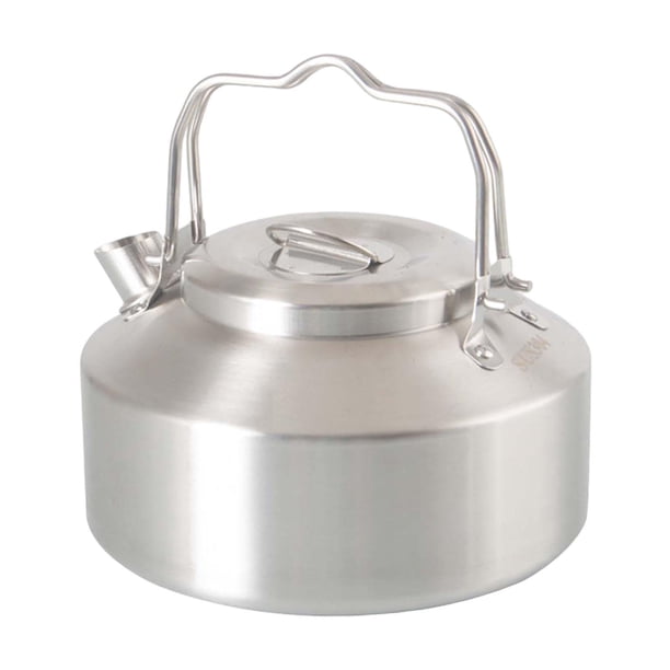 Hervidor de agua para acampar, Hervidor de agua duradero, Utensilios de cocina livianos para viajes, Hervidor para exteriores, Cafetera para pícnic de