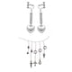 thumbnail image 1 of Pendientes Anime Hunter Hunter Hisoka + Kurapika 5 Anillos Cadena Cosplay Joyería, 1 of 5