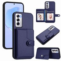 Foxdock Funda Para Oppo Reno 12 Con Bloqueo Rfid - Diseño Elegante Con Cierre De Botón