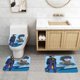 thumbnail image 2 of Juego de Alfombras de Baño Desmarcar Terciopelo Coral 3 Piezas, 2 of 6