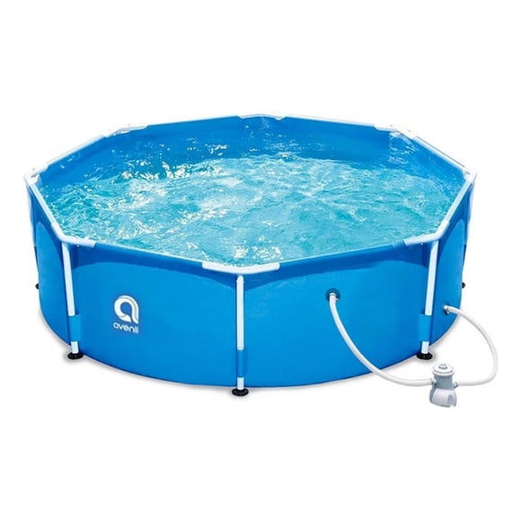 Piscina Con Filtro 6125 L 76x360 Cm Celeste