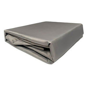Zahr - Juego De Sábanas Marina Lisa 1.5 Plazas Gris Oscuro