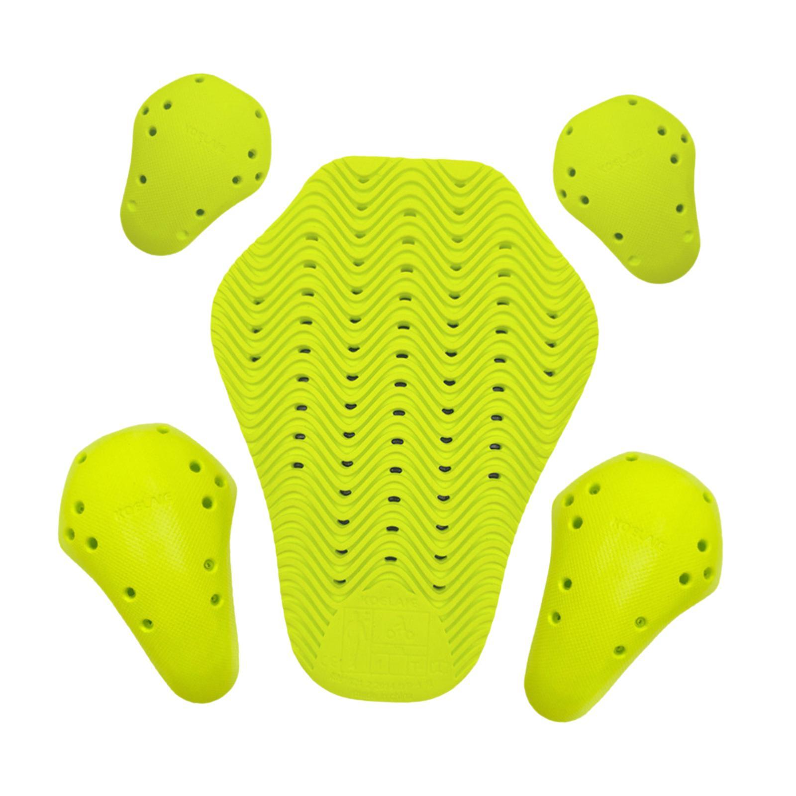 Ioensy - 5 Protectores De Eva Para Chaqueta De Motocicleta, Coderas, Hombreras Y Espalda Para Hombres Y Mujeres.