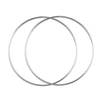 Magideal - 2X Metal Hoops Floral Hanging Crafts Decoración Del Hogar, Versátiles De Corona Versátiles Para Hacer El Cumpleaños De De Bodas , Diámetro 45 Cm