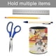 thumbnail image 5 of StuGo-theme Cylinder Pen Holder Pencil Organizer with Flannel Lining PVC Leather Material Cardboard Base for study work 10*8CM, 5 of 6