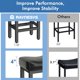 thumbnail image 5 of Juego de 2 taburetes de bar Raynesys con altura de mostrador y asiento tipo sillín, 5 of 9