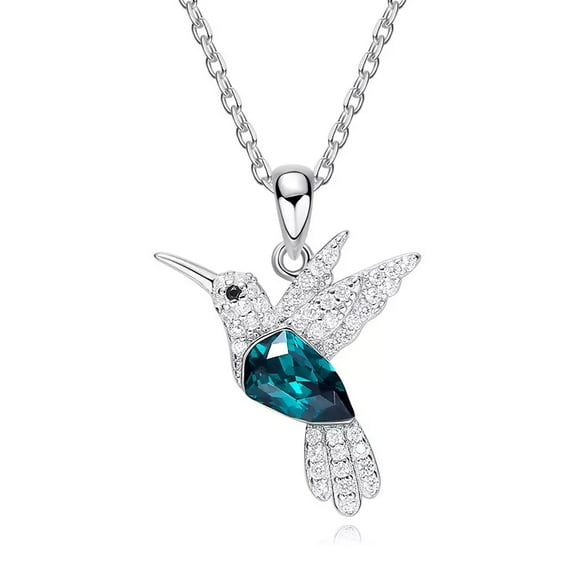 Collar colibrí plata 925